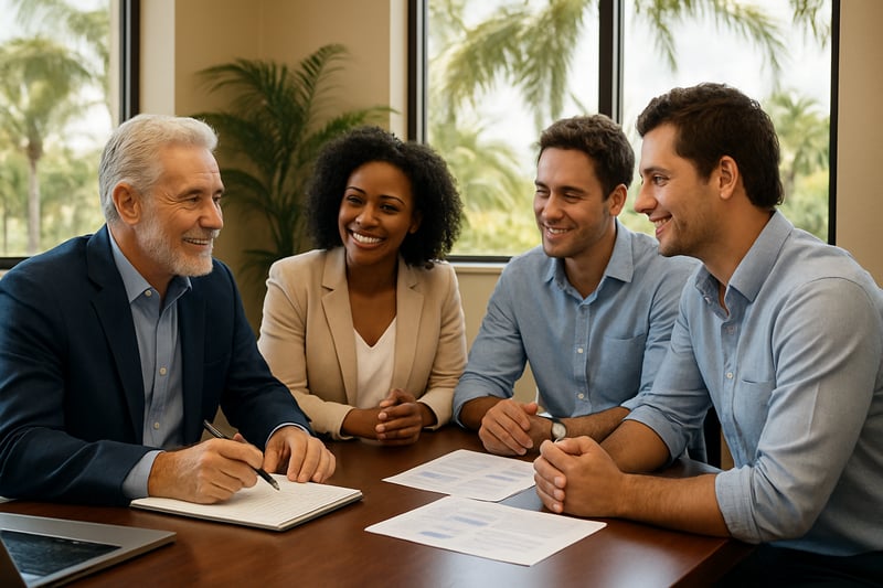 Southwest Florida business advisors consulting with clients.
